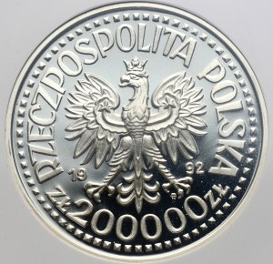 Third Republic, 200,000 gold 1992, Ladislaus Varna, half figure