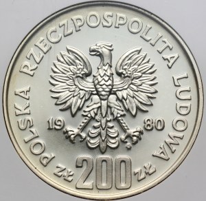 PRL, 200 zloty 1980, Casimir the Restorer, SAMPLE