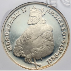 PRL, 5000 złotych 1989, Władysław II Jagiełło, półpostać