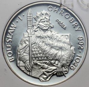 People's Republic of Poland, 200 gold 1980, Boleslaw I the Brave, half figure, SAMPLE