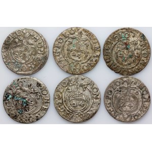 Zygmunt III Waza, zestaw półtoraków z lat 1623-1626, (6 sztuk)