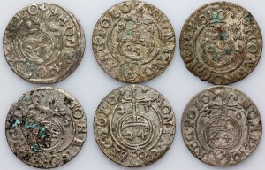 Sigismund III Vasa, set of half-tracks dated 1623-1626, (6 pieces)