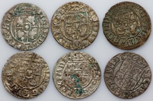 Sigismund III Vasa, set of half-tracks dated 1623-1626, (6 pieces)