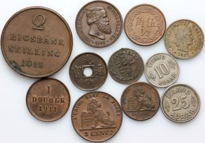 World, coin set, (11 pieces)
