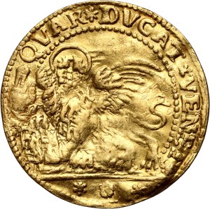 Italy, Venice, Carlo Ruzzini 1732-1735, 2 Zecchini ND, very rare