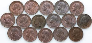 Italy, Victor Emmanuel II / Victor Emmanuel III, coin set 1867-1914, (16 pieces)