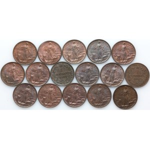 Italy, Victor Emmanuel II / Victor Emmanuel III, coin set 1867-1914, (16 pieces)