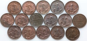 Italy, Victor Emmanuel II / Victor Emmanuel III, coin set 1867-1914, (16 pieces)