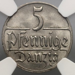 Wolne Miasto Gdańsk, 5 fenigów 1923, Berlin