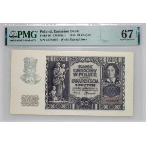 Generalna Gubernia, 20 złotych 1.03.1940, seria L