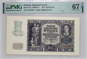 General Government, 20 zloty 1.03.1940, series L