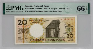 III RP, 20 zloty 1990, Gdansk, series A