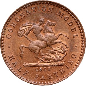 Great Britain, George IV, Half Farthing 1902, Coronation Model