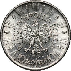 II RP, 10 zloty 1936, Warsaw, Józef Piłsudski