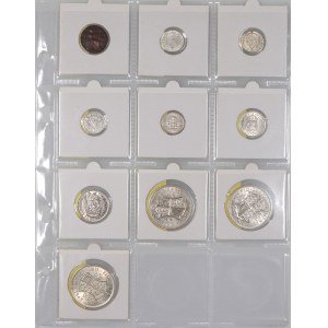 Great Britain, set of coins from 1907-1945, (10 pieces)