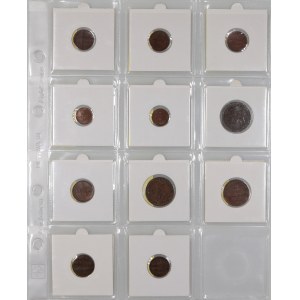 Germany, set of coins from 1821-1872, (11 pieces)
