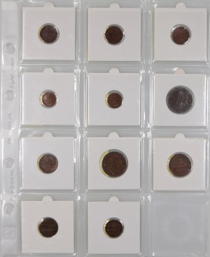 Germany, set of coins from 1821-1872, (11 pieces)