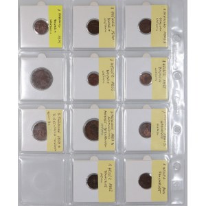 Germany, set of coins from 1821-1872, (11 pieces)