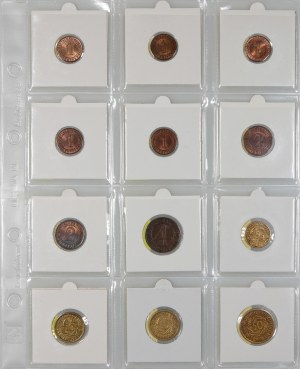 Germany, set of coins from 1923-1936, (12 pieces)