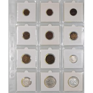 Lithuania, set of coins from 1925-1936, (12 pieces)