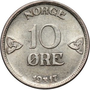Norway, Haakon VII, 10 Ore 1917