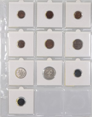 Second Republic, set of coins from 1923-1939, (10 pieces)