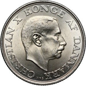Denmark, Christian X, 2 Kroner 1945, King's Birthday