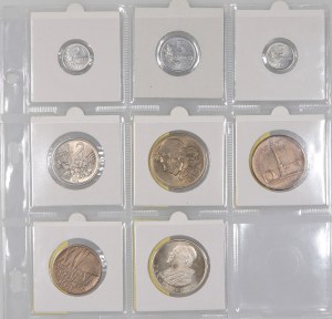 People's Republic of Poland, set of coins from 1949-1982, (8 pieces)
