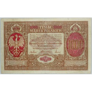 Generalne Gubernatorstwo, 1000 marek polskich 9.12.1916, Generał, seria A
