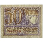 Wolne Miasto Gdańsk, 50 fenigów 15.04.1919, fioletowy