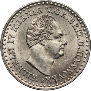 Germany, Hanover, Wilhelm IV, 1/12 Thaler 1835 B, Hanower