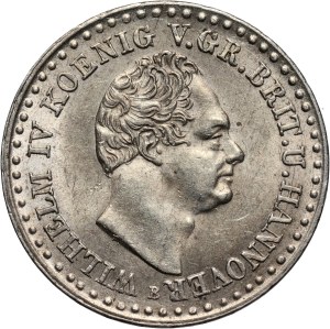 Germany, Hanover, Wilhelm IV, 1/12 Thaler 1835 B, Hanower