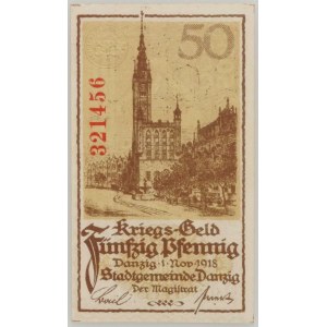 Wolne Miasto Gdańsk, 50 fenigów 1.11.1918
