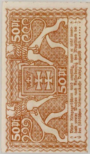 Wolne Miasto Gdańsk, 50 fenigów 1.11.1918