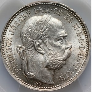 Hungary, Francis Joseph I, Corona 1895, Kremnica