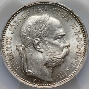 Hungary, Francis Joseph I, Corona 1895, Kremnica