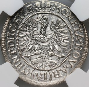 Silesia, Duchy of Brzesko-Legnicko-Volovsk, Ludwika Anhalcka (regent), 6 krajcars 1673 CB, Brzeg