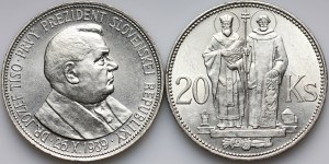 Slovakia, set of coins from 1939-1941, (2 pieces)