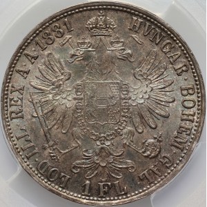 Austria, Francis Joseph I, Florin 1881, Vienna
