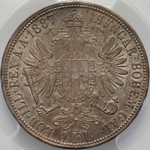 Austria, Francis Joseph I, Florin 1887, Vienna
