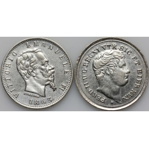 Italy, Sicily, set of coins from 1838-1863, (2 pieces)