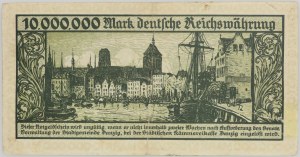 Free City of Gdansk, 10000000 marks 31.08.1923