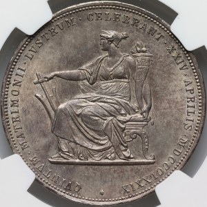 Austria, Francis Joseph I, 2 Gulden 1879, Silver Wedding Jubilee, Vienna