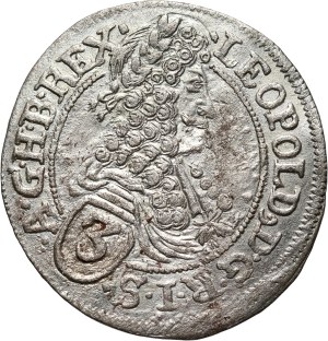Hungary, Leopold I, 3 Kreuzer 1695, Bratislava (Pressburg)