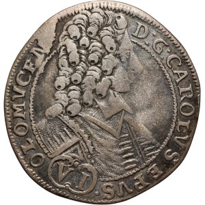 Bohemia, Olomouc, Charles III Joseph of Lorraine, 6 Kreuzer 1709
