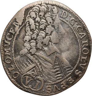 Bohemia, Olomouc, Charles III Joseph of Lorraine, 6 Kreuzer 1709