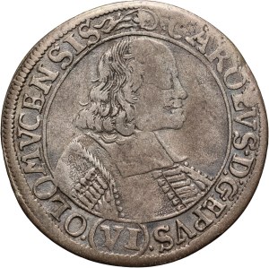 Bohemia, Olomouc, Charles II of Liechtenstein-Kastelkorn, 6 Kreuzer 1681