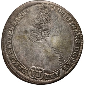 Bohemia, Olomouc, Wolfgang von Schrattenbach, 6 Kreuzers 1714