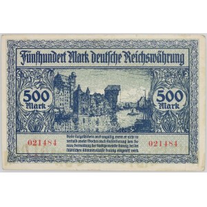 Wolne Miasto Gdańsk, 500 marek 31.10.1922