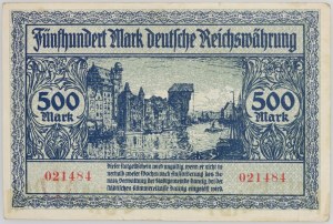 Free City of Gdansk, 500 marks 31.10.1922